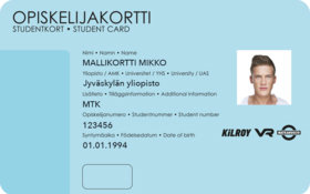 Student card opiskelijakortti Frank