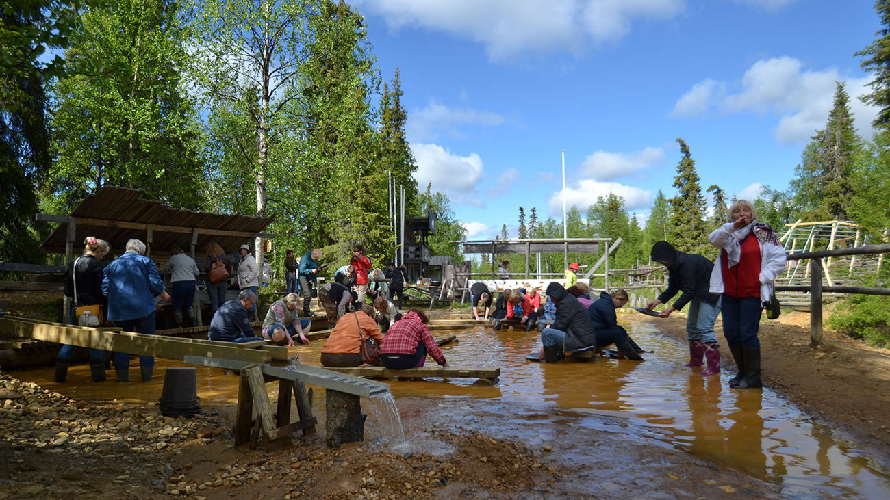 How to find lot of GOLD! (Gold-digging camp in Finnish Lapland 2013) 